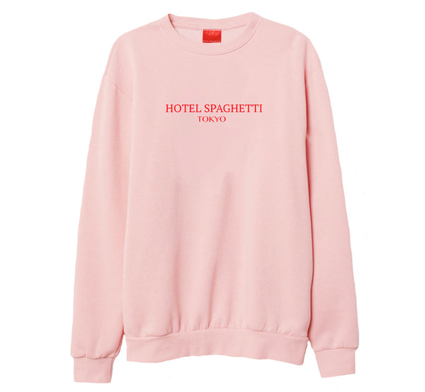 Hotel Spaghetti Tokyo Pink Sweater